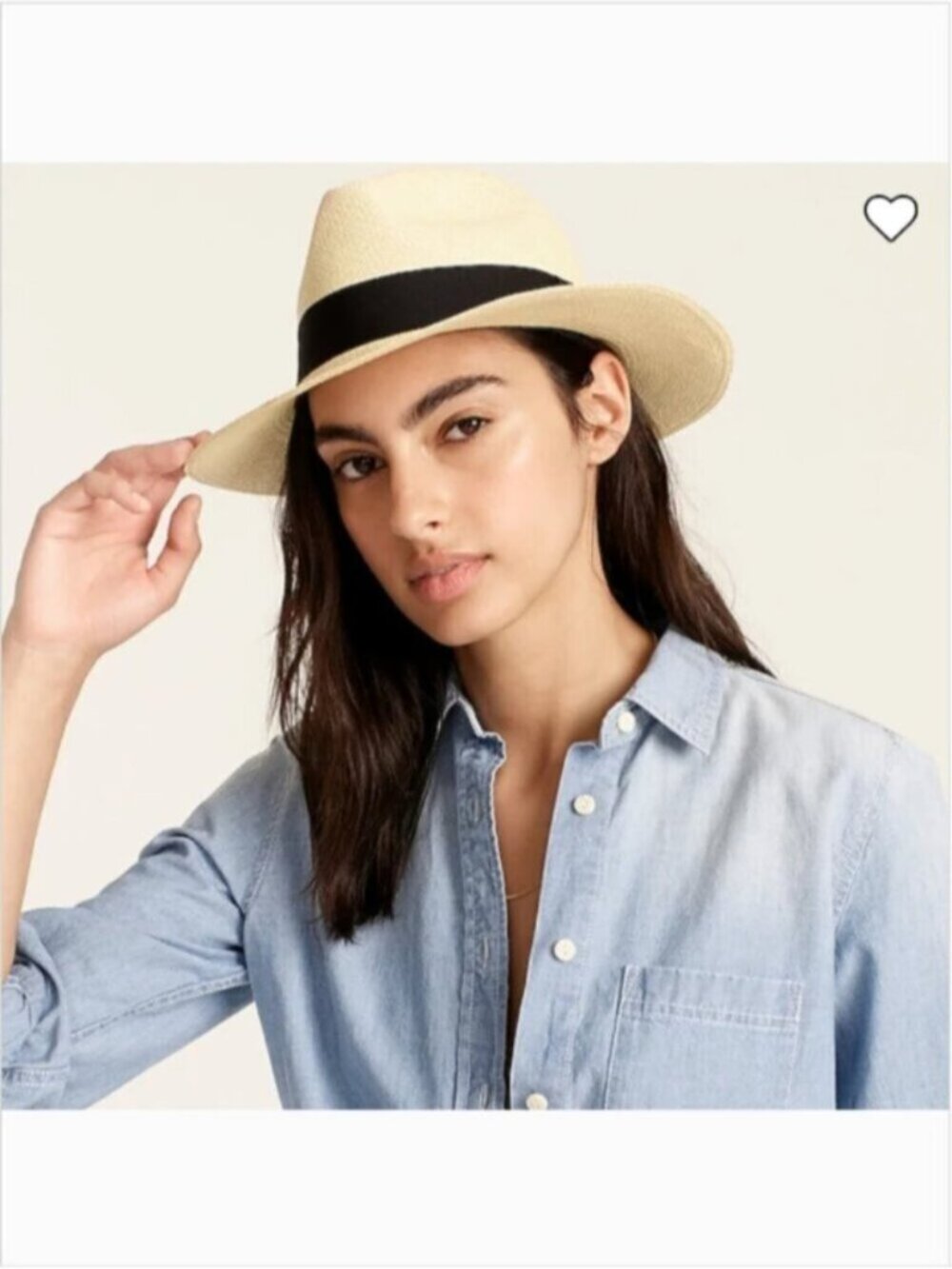 J. Crew Genuine Straw Panama Hat - handwoven in Ecuador 🇪🇨